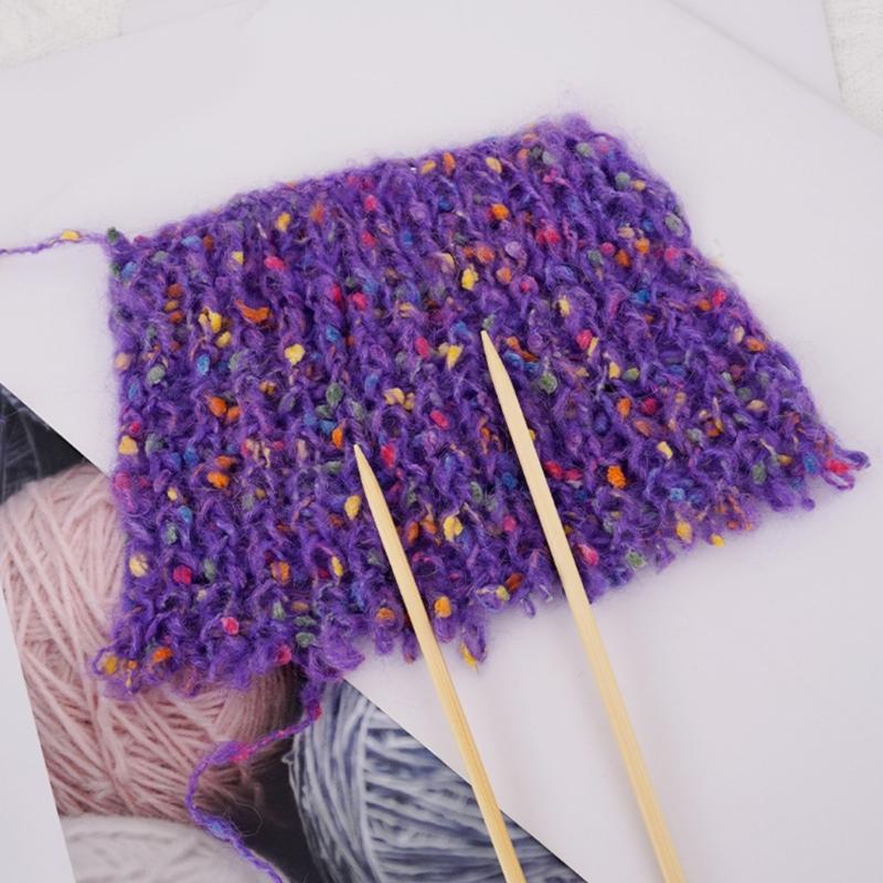 Двусторонняя спица с чехлом, длиной 20 см, деревянная спица для начинающего вязальщика, для вязания свитера, носка, шарфа