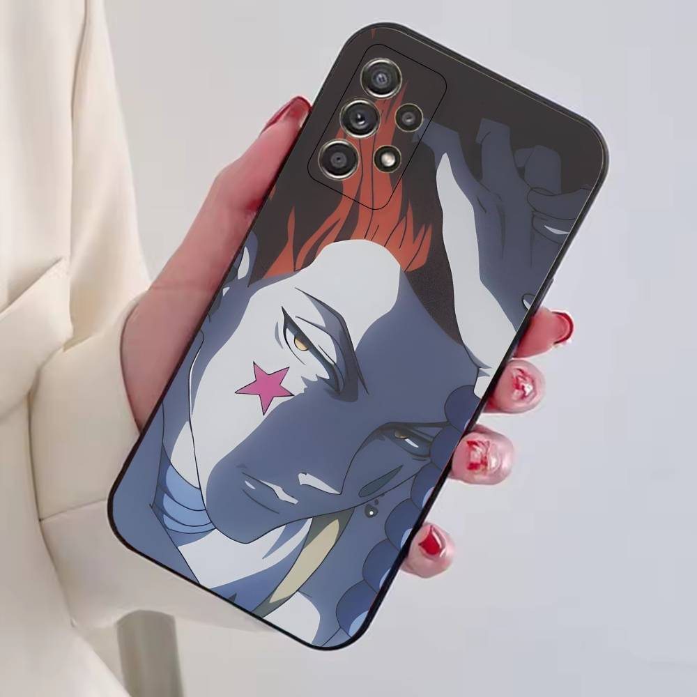 Hisoka Anime H-Hunter Phone Case For Samsung S25,S24,S21,S22,S23,S30,Ultra,S20,Plus,Fe,Soft Silicone Black Cover