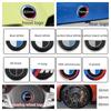 Front Hood Emblem Logo 82mmRear Badge 74mmWheel Hub Cap 68mmSteering Wheel Sticker45mm For X1 X5 X6 3Series 5Series 7Series