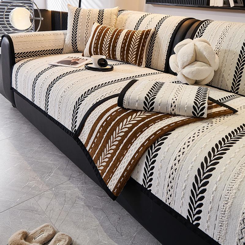 Chenille Sofa Cushion New Four-Season Universal Sofa Cover Cover Cloth Straight Row Sofa Seat Cushion