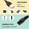 Charger Cable For Meridian Grooming Electric Shaver Trimmer Replacement Charging Cable Power Cord Supply Adapter