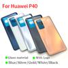 Сменное заднее стекло для Huawei P40, корпус батарейного отсека, задняя крышка, наклейка