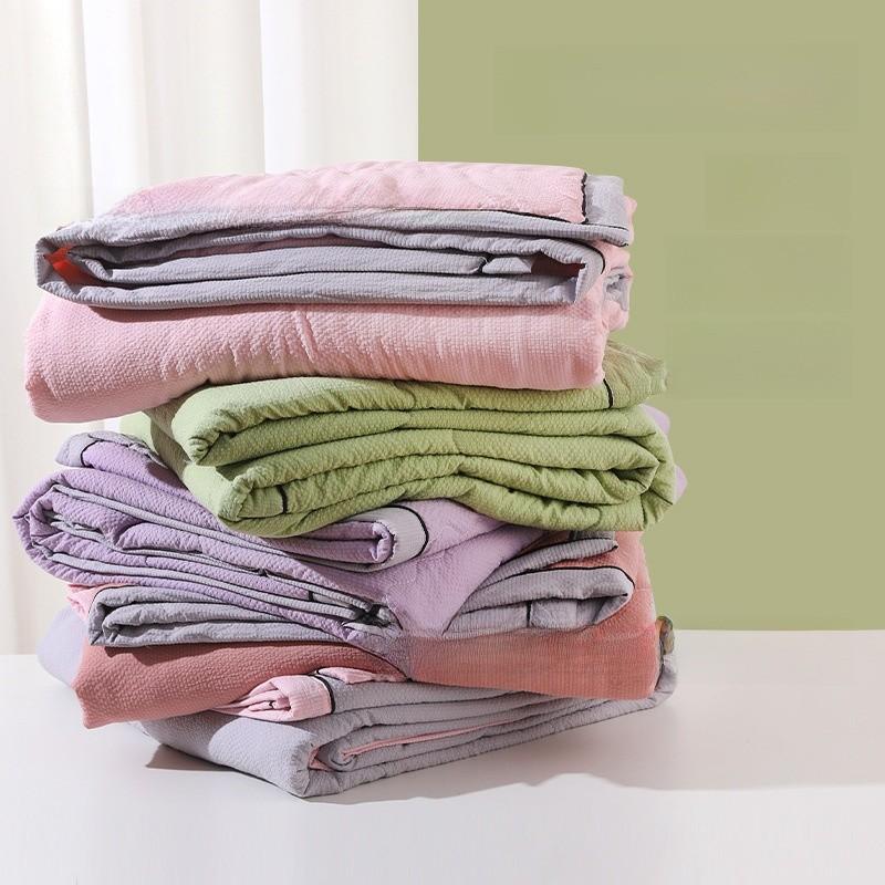 Quilt Solid Color Summer Breathable Reactive Dye Printing Material Polyester