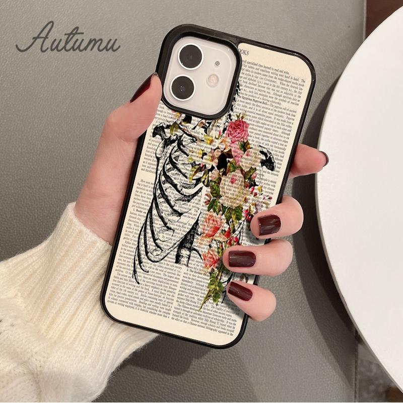 Чехол для телефона с анатомией человека для iPhone 11, 12, 13, 14 Pro Max mini X XR XS SE 2020 5, 6S, 7, 8 Plus, Samsung Galaxy S21 S22, чехол