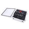 Rocker Switch Water Proof Box 5 Gang 3 Position LED Toggle Switch Panel with Voltmeter USB Charger Style B