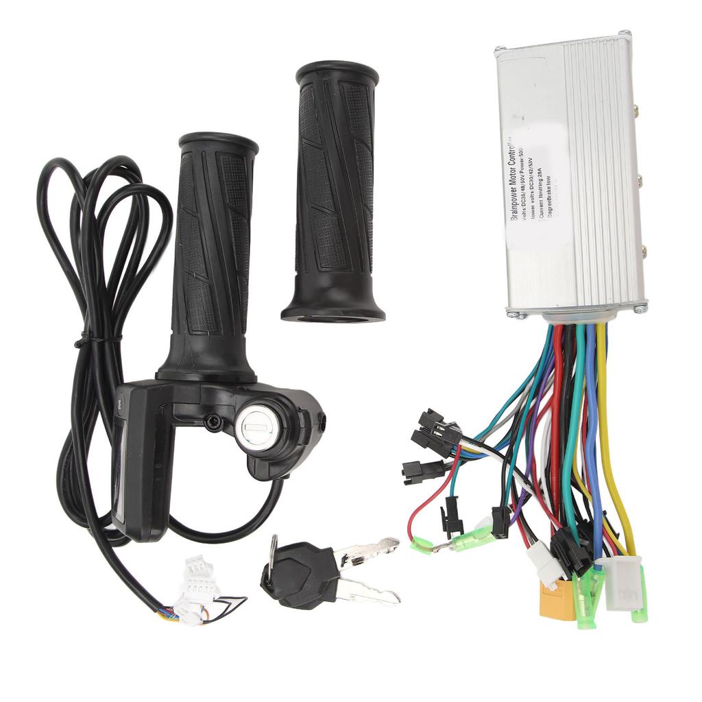 Комплект контроллера для электровелосипеда 36 В 48 В 500 Вт 28 А Синусоидальный 3 режима Бесколлекторный контроллер Панель 805 Ручка газа с поворотной ручкой Велосипед