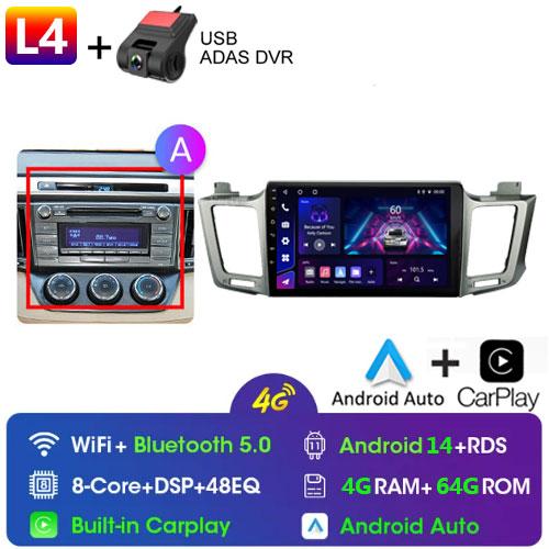 Для Toyota RAV4 Rav 4 XA40 2012 - 2018 Android Car Radio Multimidia Video Player Navigation GPS Carplay Touch Screen Auto Stereo