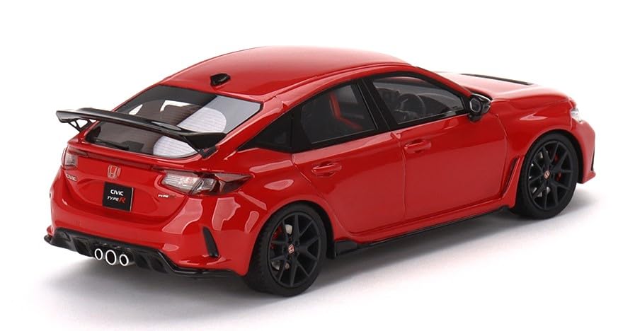 TrueScale Miniatures TSM MODEL Honda Civic Type R 2023 Rally Red Completed Product 1/43 (Right Handle)