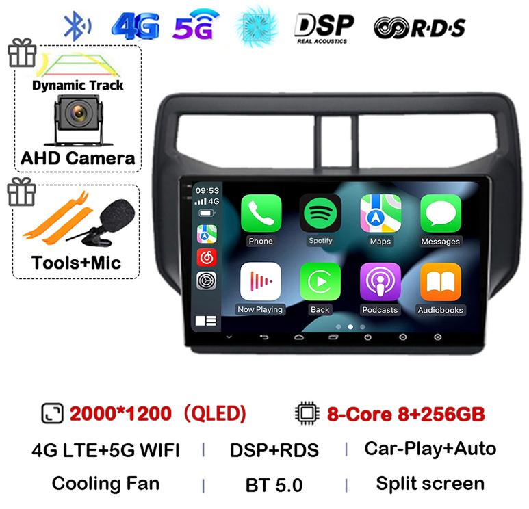 Автомагнитола Android 14 для Toyota Rush Daihatsu Terios 2017 2018 2019 2020 Мультимедиа GPS Навигация Стерео Плеер Головное Устройство