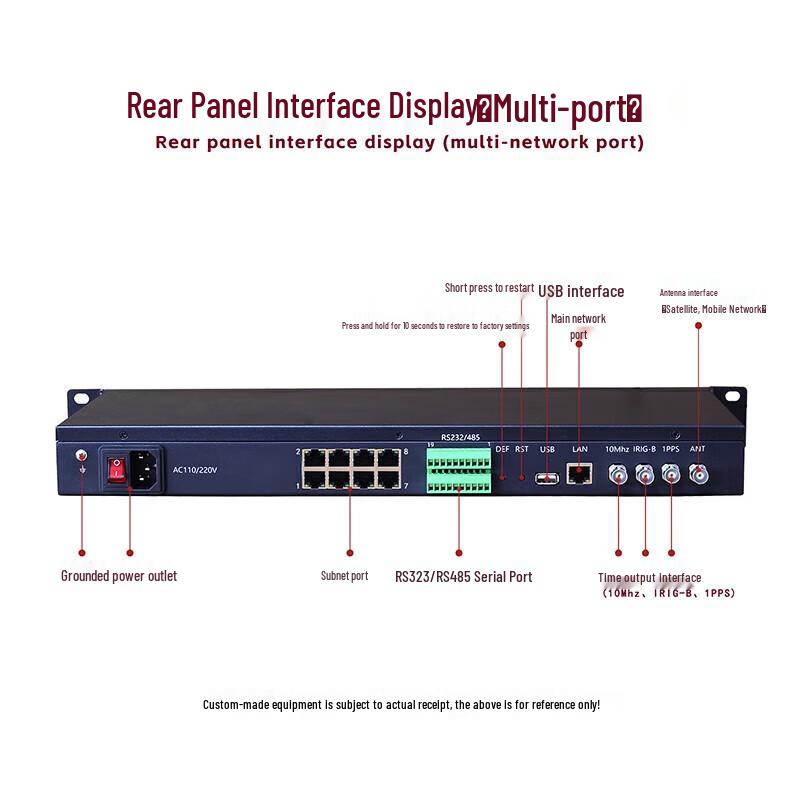 MORLINK Enterprise NTP Time Server with Dual Network Ports