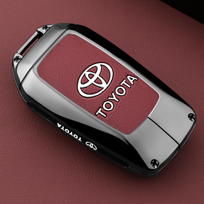 BAXL9 Чехол-брелок из цинкового сплава для ключа автомобиля Toyota RAV4 Highland Coralla Hilux Fortuner Land Cruiser Camry Crown Аксессуары