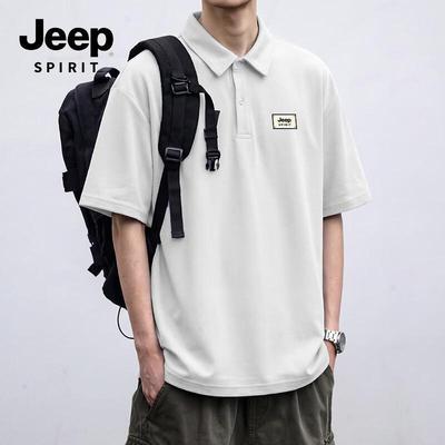 Мужская футболка-поло JEEP SPIRIT из смесовой хлопковой ткани