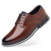 Fashion Retro Men Business Shoes Brand Leather Shoes Fashion Casual Shoes for Men Office Brown Breathable Loafers Comfortable Men'shoes