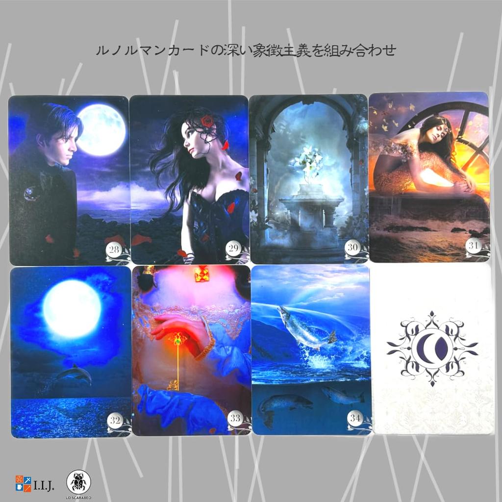 Ленорман Де Ла Нуит Ленорман Оракул Гадание с Японскими Аутентичными Картами I.I.J, Карты, Гадание, Инструкции,