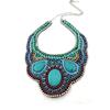 [N0695] - Designer Necklace 'Altai' Turquoise Red