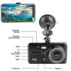 Car DVR 4" HD 1080P Video Recorder Camera Touch Screen WDR Auto DashCam