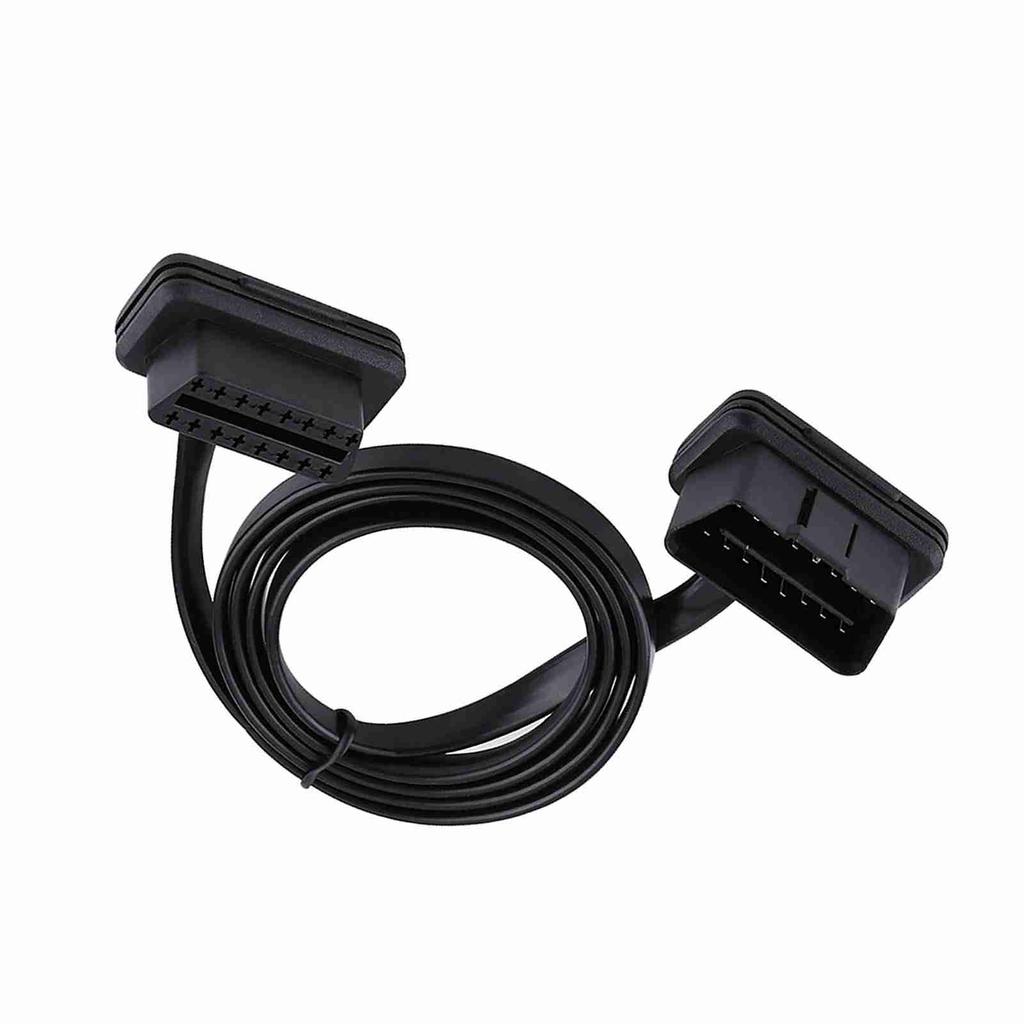 Автомобильный 16-контактный разъем OBD2 с разъемом «папа-мама», удлинительный кабель для диагностики, длина 100 см и 39 дюймов