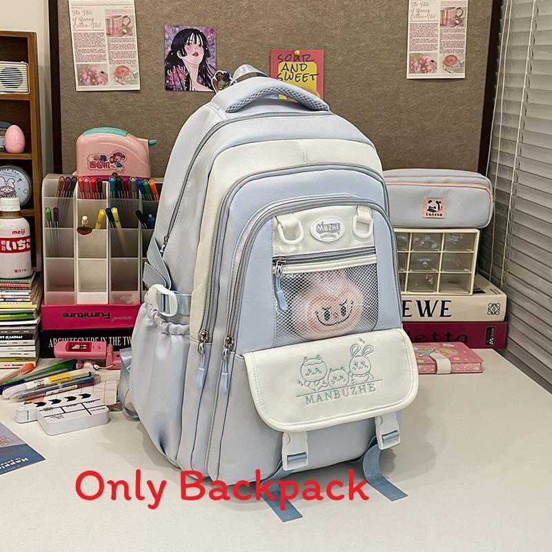 Animal Pattern Cartoon Lightweight Backpack Fashionable And Fresh Student Bag