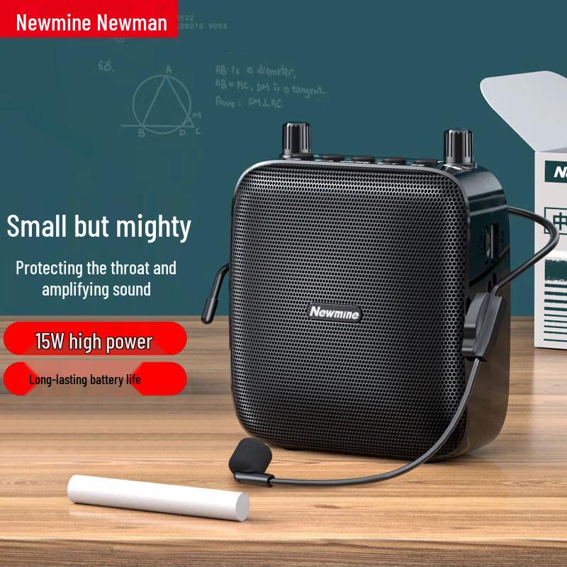Портативный голосовой усилитель Newmine с Bluetooth, вилка CN (адаптер в комплекте)