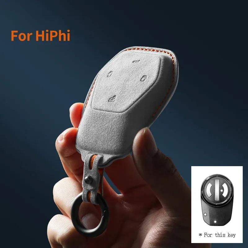 Car Key Case Cover For HIPHI Y X Hiphi Z Suede Car Key Shell Accessories