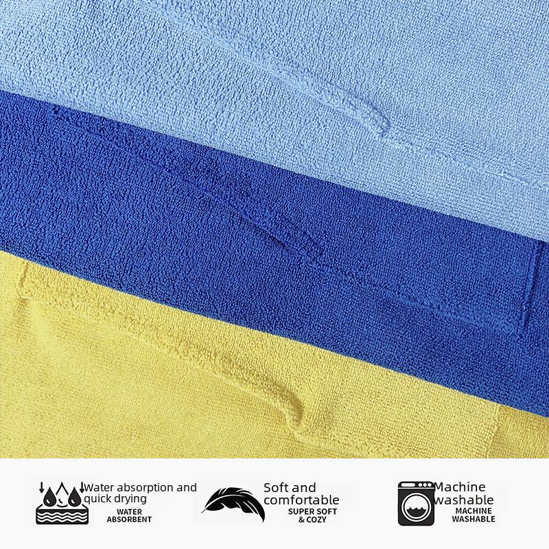 Унисекс быстросохнущее полотенце из микрофибры с капюшоном для пляжа, серфинга и плавания