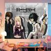 DDDeath Note Фан-декор для общежития Настенный гобелен Современная полоска Настенное панно Разные размеры Высококачественный дизайн с плоской печатью