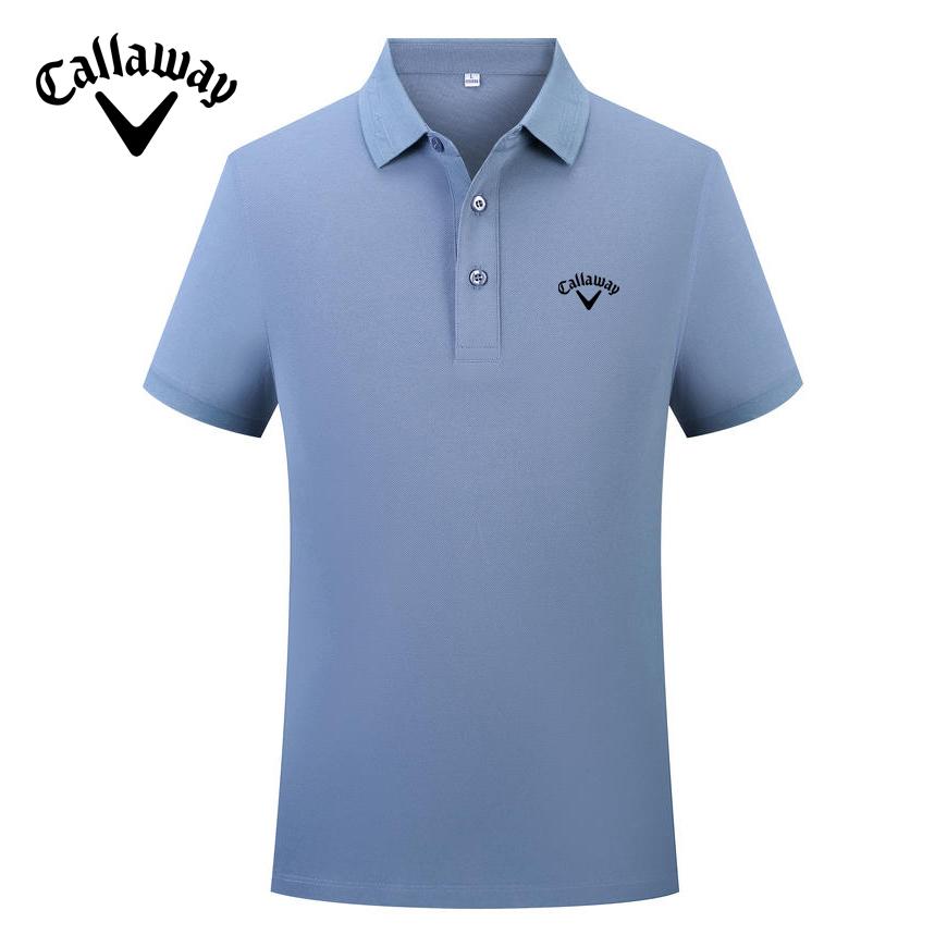 Callaway 2025 Весна/Лето Вышивка Однотонная Спортивная Хлопковая Рубашка Поло Для Мужчин и Женщин Быстросохнущая Пот Впитывающая Рубашка Поло