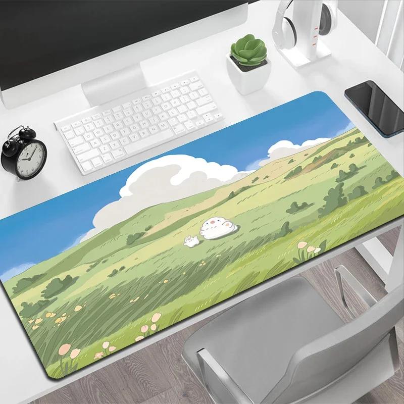 1pc Purple Lavender Large Mouse Pad Rubber NonSlip Pads Offices Accessories Laptop Keyboard Table Mat Deskpad Pc Xxl 400x800