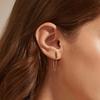 NEW Fashion Jewelry S925 Sterling Silver Long Tassel Chain Colour Small Zircon Gold Plated Stud Earring Jewelry for Women