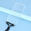 For iPhone 17 Pro Case Reinforced Corner TPU Clear Phone Cover with Lanyard