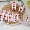 1roll Christmas Santa Claus Stickers Gift Wrapping Decorations DIY Crafts Christmas Party Decoration Window Refrigerator Sticker