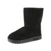 Fashion 2024 Hot Sale Ladies Shoes Mid-Calf Women's Boots Fashion Round Toe Daily Boots Women Winter Short Plush Keep Warm Snow Boots