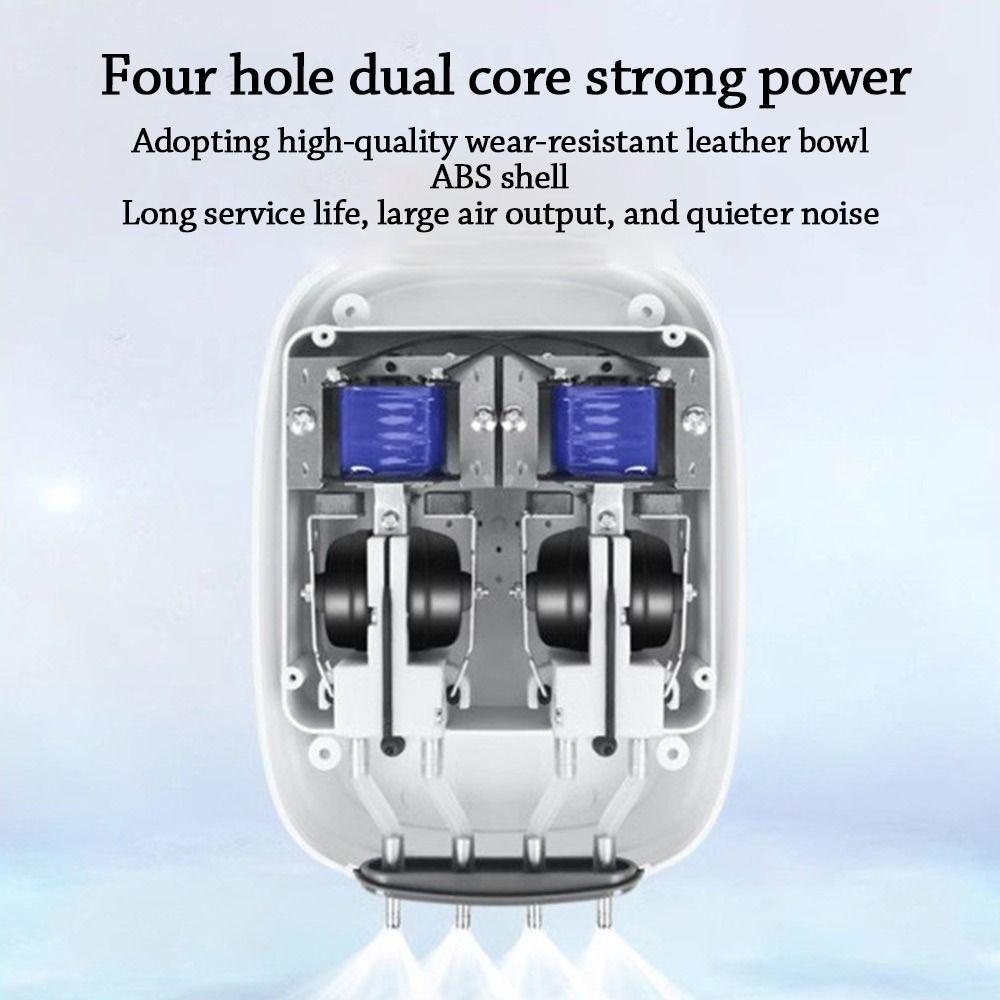 Ultra Silent Aquarium Air Pump Silent Operation Low Noise Automatic Mute Aerator Pump Adjustable High Power Small Oxygenator