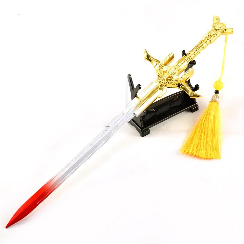 30cm/11.8in Medieval Swords Assassin’s Creed Weapon Model Metal Game Peripherals Cosplay Holiday Gift Ornaments Toys Collectible