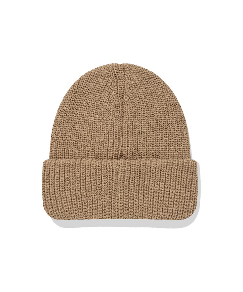 COVERNAT College C Logo Middle Beanie Beige