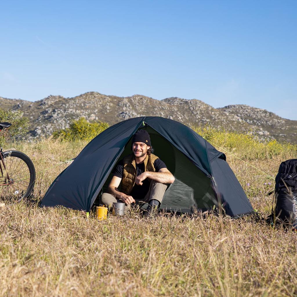 Официальная палатка Naturehike Shop, одноместная, легкая, компактная, с передней комнатой, для кемпинга, водонепроницаемая, 4000 мм, двухместная