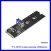 New M.2 Key M to PCIe 4X Card Adapter with NVMe and 4X Signal, LED Indicator