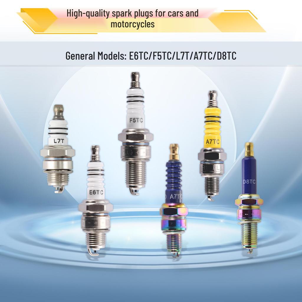 E6TC-F5TC-L7T-A7TC-D8TC Одноэлектродная свеча зажигания для мотоциклов, квадроциклов и внедорожников