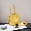 Cowhide Bucket Bag Genuine Leather Women's Bag Women's Single-shoulder Underarm Bag Casual Single-shoulder Bag