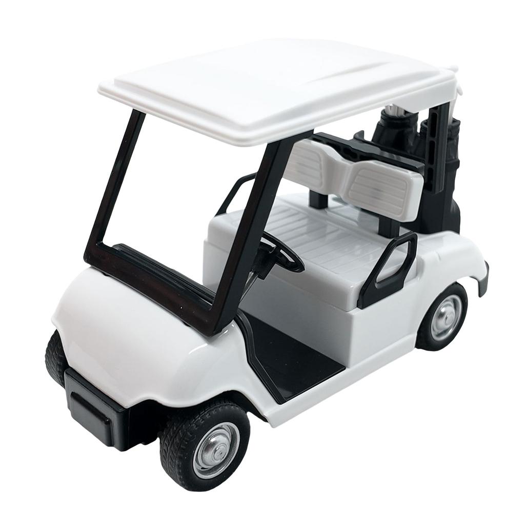 1:20 Scale Miniature Metal Golf Cart Replicas Model with Clubs Cake Toppers Decorative Ornament For Home Office Display