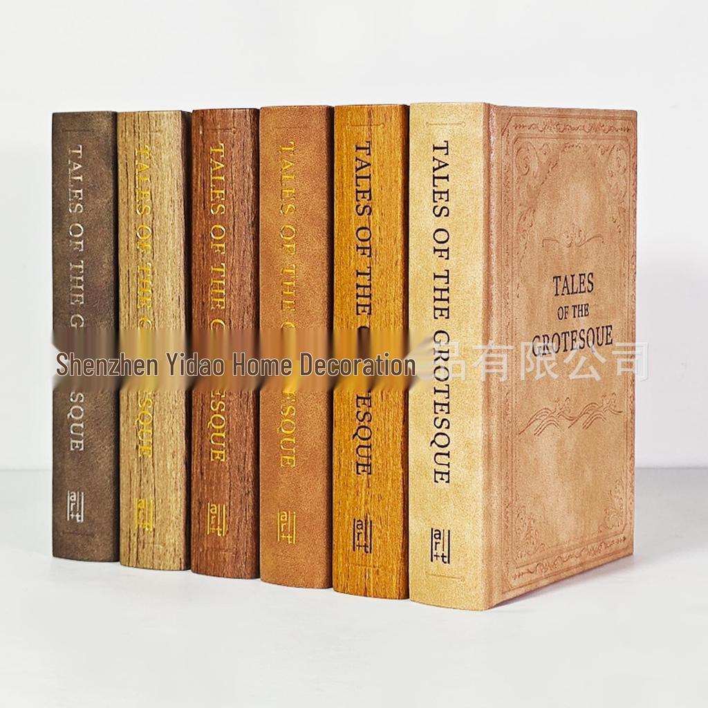 Роскошная декоративная книга-имитация из ретро-кожи для офиса и дома
