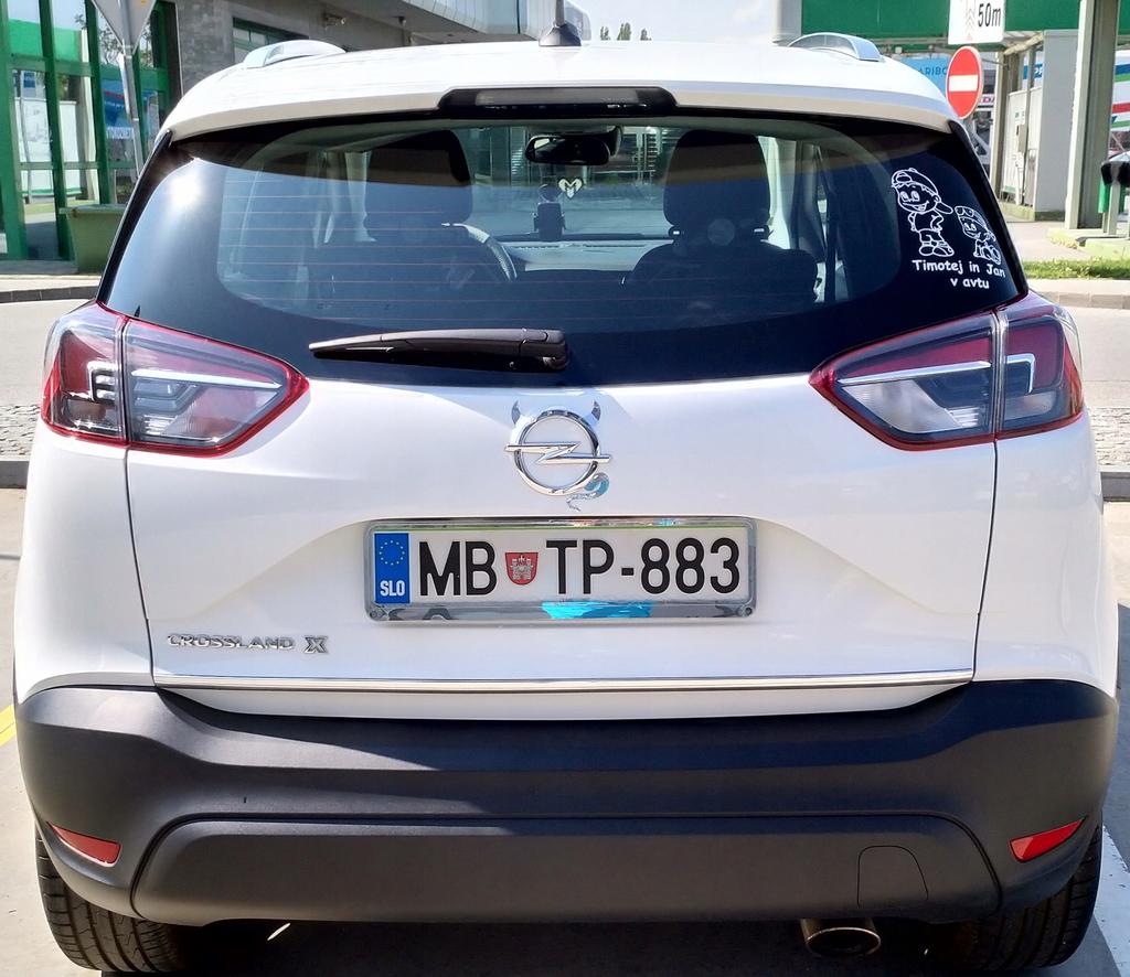 Opel Crossland - CHROME trims, trunk lid, rear
