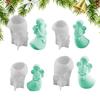 Эпоксидная смола Гипсовая форма Орнамент Форма Ангел Силиконовая форма 3D Ангел Формы для свечей Украшение дома Свеча Гипс Силиконовая форма