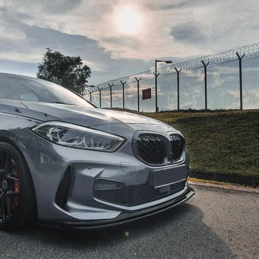 Для BMW F40 1 серии M Sport 118i 120i 128ti 2020 2021 2022 2023 Передний бампер Губа Спойлер Разделитель Диффузор Комплект обвеса