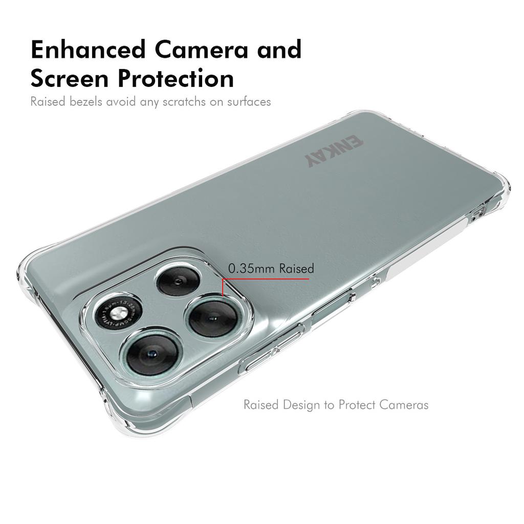 Прозрачный чехол для телефона Motorola Moto G86 5G, противоударный, противоскользящий чехол из ТПУ