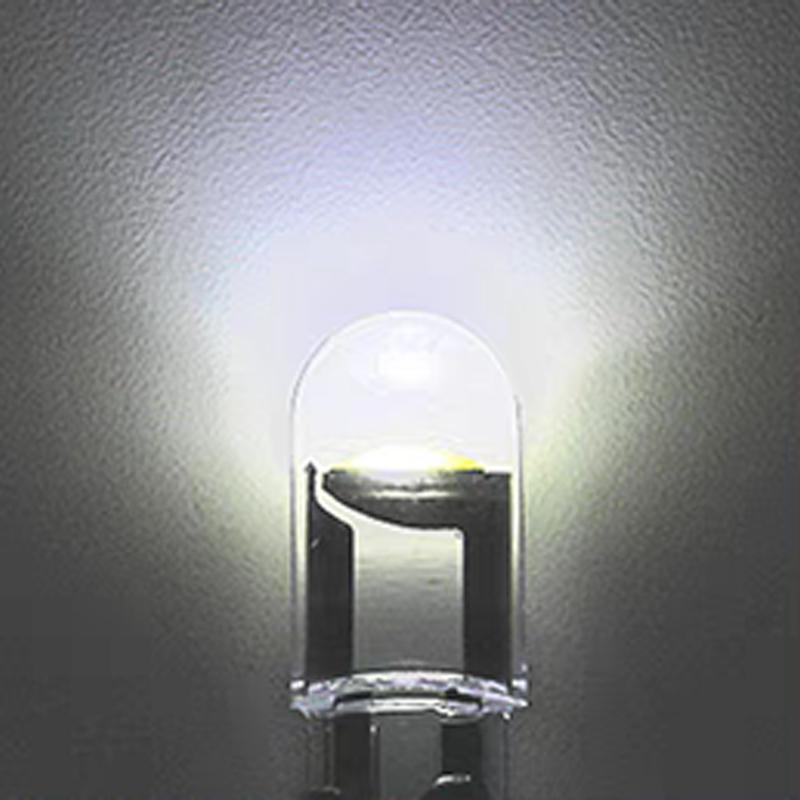 Автомобильный светодиодный фонарь T10 W5W Canbus Glass, автомобильный фонарь COB, прозрачный, 6000K, плафон для чтения, габаритный фонарь, клиновидная лампа для номерного знака, 168 194 192, постоянный ток 12 В