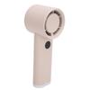 Handheld Fan LED Display Power Adjustable Portable Fan Night Light for Home Outdoor Activities Apricot