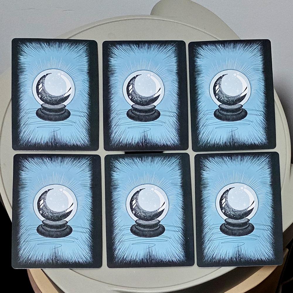 Crystal Ball Oracle Cards - 13 Card Divination 10.4*7.3cm, French Edition Le Petit Oracle De La Boule De Cristal