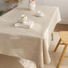 Solid Color Tea Table Tablecloth Thickened Dining Table Cloth Dining Table Decor Mat  Tea Table