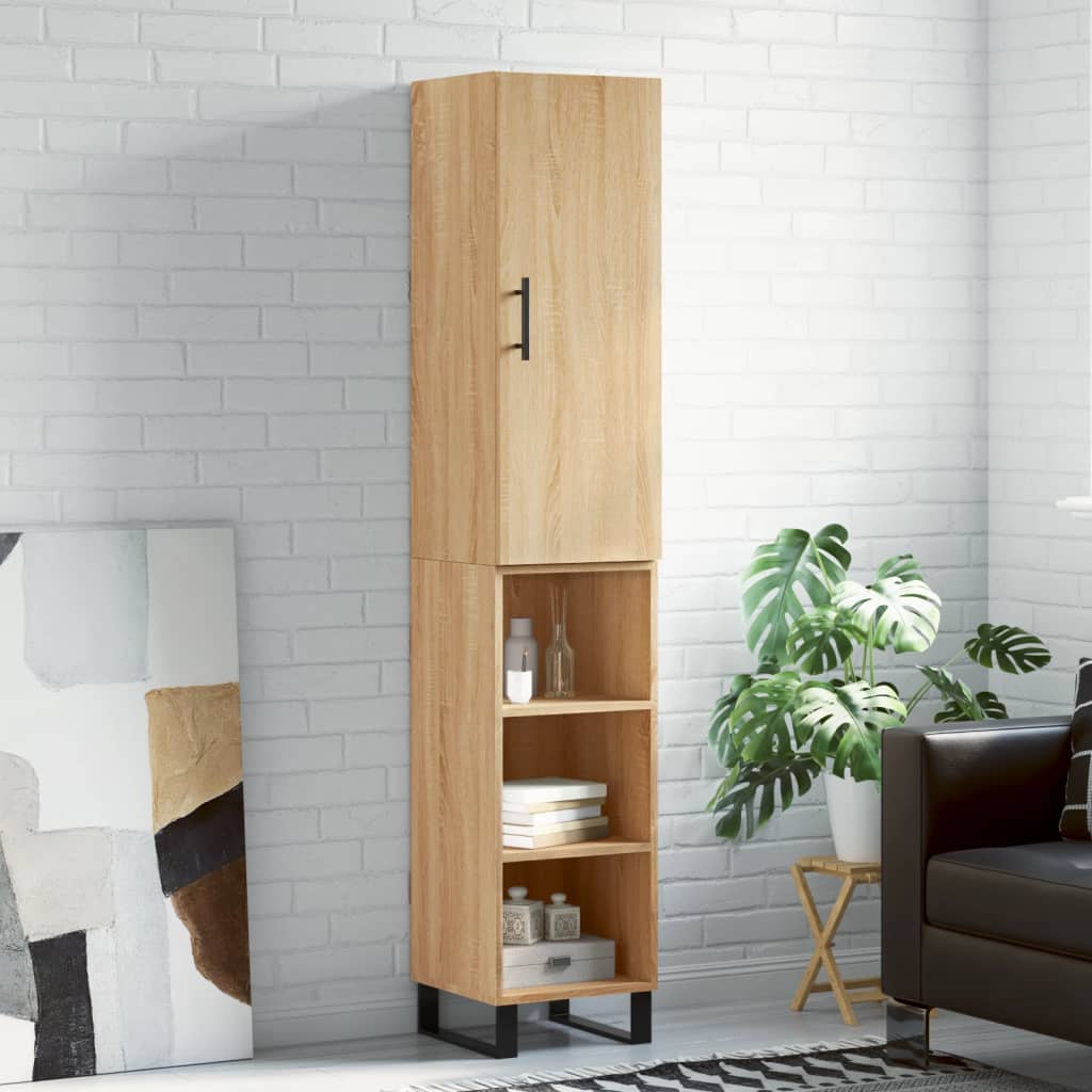 Highboard Sonoma Oak 34.5 x 34 x 180 cm Particleboard